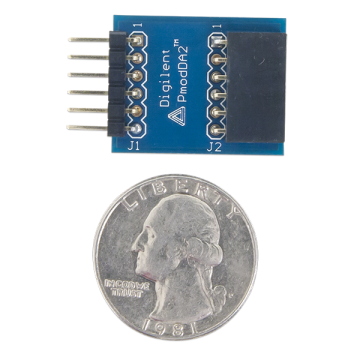 Pmod DA2 12-bit Dijital-Analog Çevirici Kartı