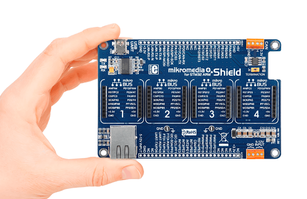 Shield plus. Stm32 Shield. Шилд stm32. Mikromedia for stm32 Metal Detector.