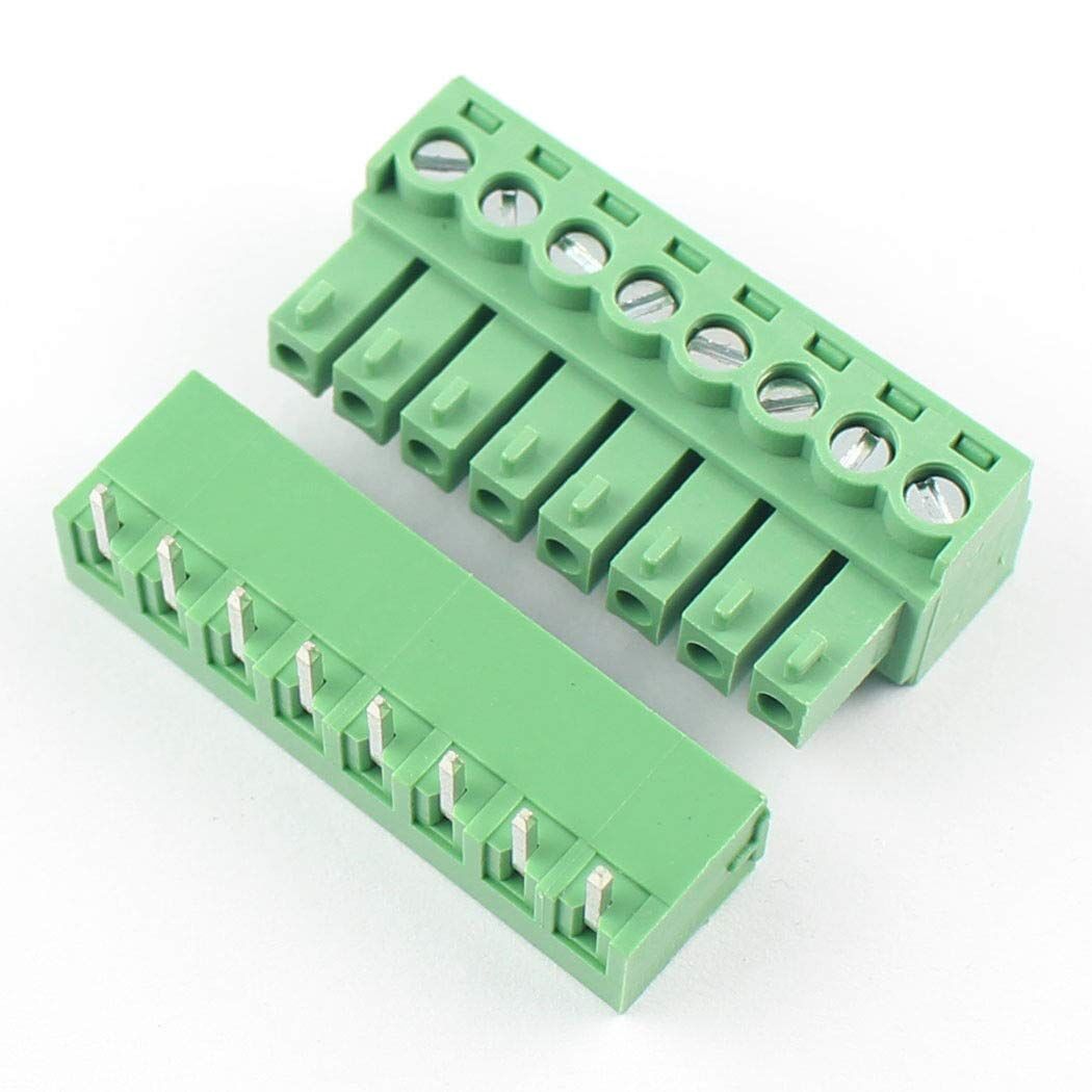 8 Pin 3.81mm 90 Derece Geçmeli Takım Klemens