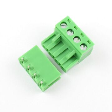 4 Pin 5.08mm 90 Derece Geçmeli Takım Klemens