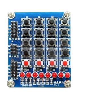 8 Led'li 4x4 Keypad Modül - Tuş Takımı Modül