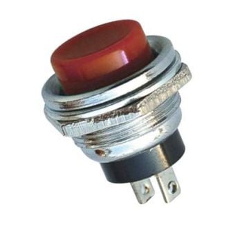 KIRMIZI BUTON METAL YUVARLAK 16MM