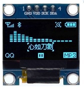 0.96 inç I2C OLED Ekran - SSD1306