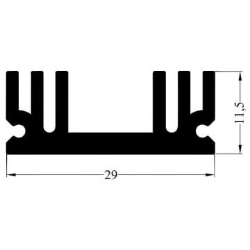 Alüminyum Soğutucu H=11.5MM G=29MM L=30MM 45ASD30
