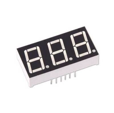 14mm 3'lü 7 Segment Display - Ortak Katot