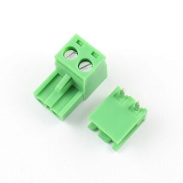 2 Pin 5.08mm 90 Derece Geçmeli Takım Klemens
