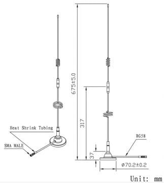 GSM Anten 9dBi BT-G-825