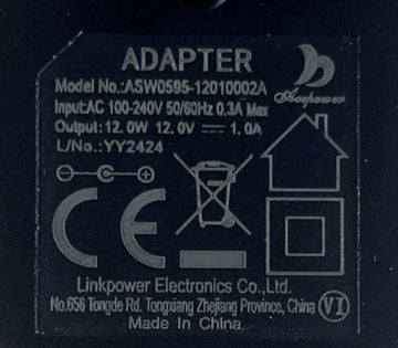 12V 1A Uçsuz Adaptör