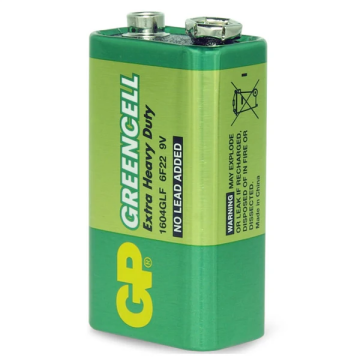 GP Greencell 9V Pil 6F22 1604GLF