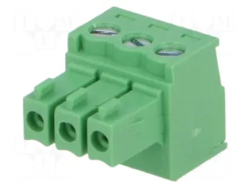 3 Pin 3.5mm 90 Derece Geçmeli Takım Klemens