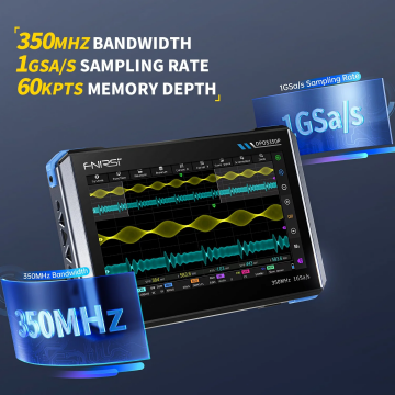 DPOS350P 2 Kanal 350MHz 1GSa/s Dijital Dokunmatik Tablet Osiloskop