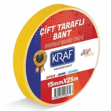 KRAF ÇİFT TARAFLI BANT 15MMX25M