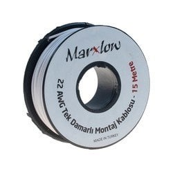 Tek Damarlı Montaj Kablosu 22AWG 15MT Beyaz