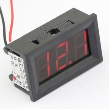 5.0-120VDC Panel Tipi Voltmetre Kırmızı