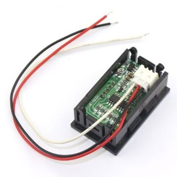 0-99.9VDC Panel Tipi Voltmetre Kırmızı