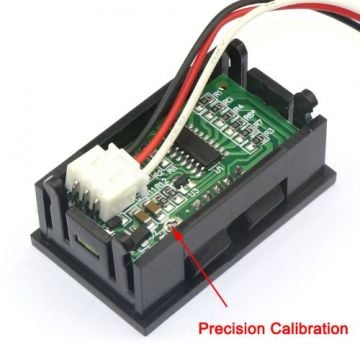 0-99.9VDC Panel Tipi Voltmetre Kırmızı