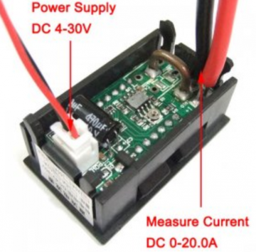0-20ADC Panel Tipi Ampermetre Kırmızı