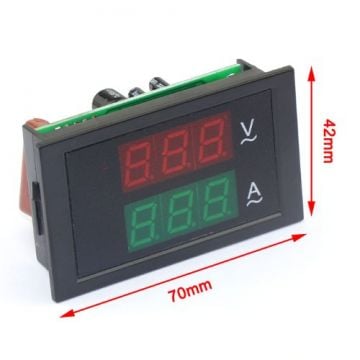 200-450V/100A 3 FAZ 380 Voltmetre / Ampermetre