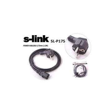 S-link SL-P175 1.5m 0.75mm Lüks Power Kablo