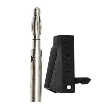 IC-238D Banana Jak Üçgen 4mm - Siyah