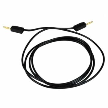 2mm Korumalı Banana Kablo 100cm Siyah