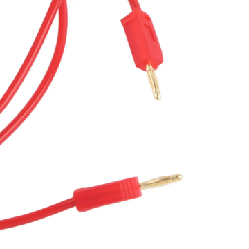 2mm Korumalı Banana Kablo 100cm Kırmızı