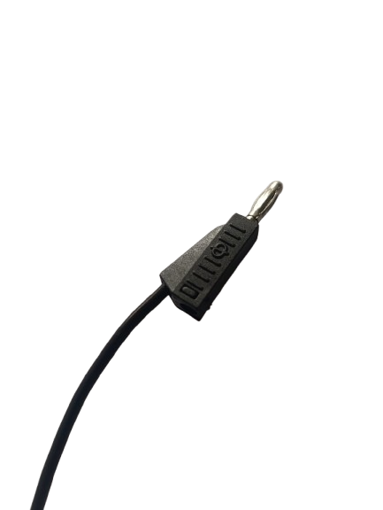 4mm Korumalı Banana Kablo 50cm Siyah