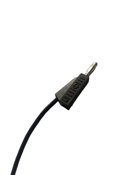 4mm Korumalı Banana Kablo 50cm Siyah