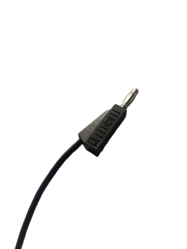 4mm Korumalı Banana Kablo 50cm Siyah