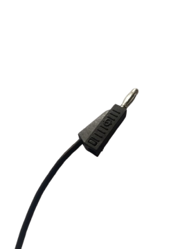 4mm Korumalı Banana Kablo 50cm Siyah