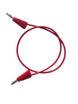 4mm Korumalı Banana Kablo 100cm Kırmızı