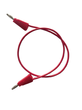 4mm Korumalı Banana Kablo 100cm Kırmızı