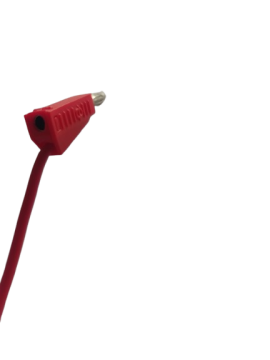 4mm Korumalı Banana Kablo 100cm Kırmızı