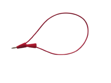 4mm Korumalı Banana Kablo 100cm Kırmızı