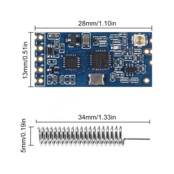 HC-12 Kablosuz Seri Port Modülü 433Mhz 1000m Menzil