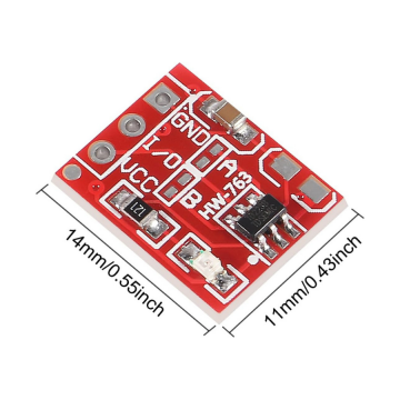 TTP223B Kırmızı Dokunmatik Sensör Modülü