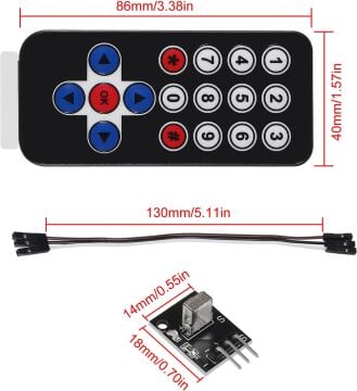 HX1838 IR Alıcı Verici Kablosuz Kumanda Seti