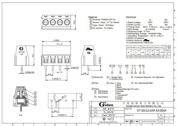 2 Pin No:1 PCB Tip Yeşil Klemens
