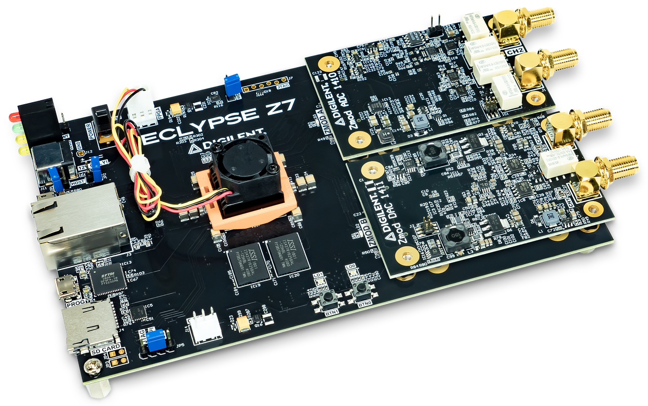 Eclypse Z7 + Zmod DAC + Zmod ADC