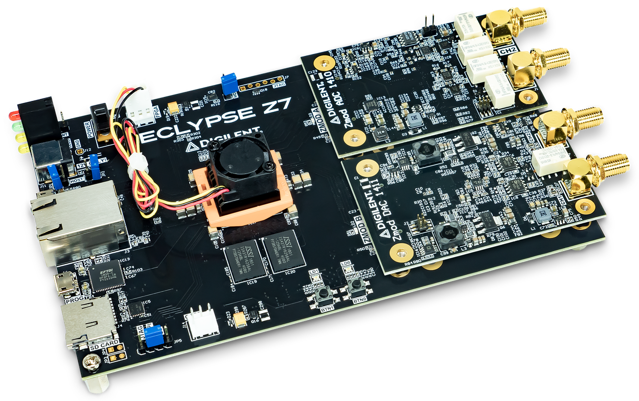 Eclypse Z7 + Zmod DAC + Zmod ADC