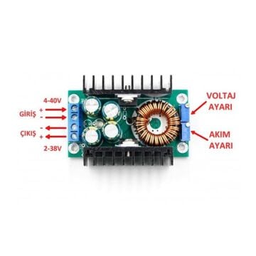 300W 10A DC-DC Step Down Voltaj Düşürücü Regülatörü XL4016