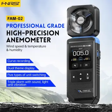 FNIRSI FAM-02 Yüksek Hassasiyetli Rüzgar Hızı Ölçer Anemometre