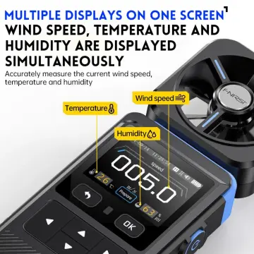 FNIRSI FAM-02 Yüksek Hassasiyetli Rüzgar Hızı Ölçer Anemometre