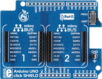 ARDUINO UNO CLICK SHIELD