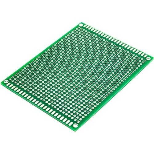 12x18cm Epoxy Çift Yüzlü Pertinaks Delikli Plaket