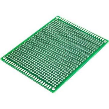 12x18cm Epoxy Çift Yüzlü Pertinaks Delikli Plaket