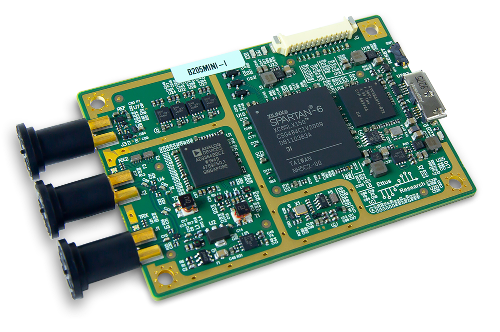 USRP B205mini-i: 1x1 USB Software-Defined Radio Platform