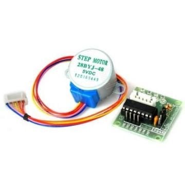 28 BYJ-48 Redüktörlü Step Motor ve ULN2003A Step Motor Sürücü Kart