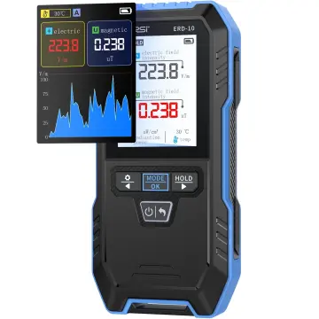 FNIRSI ERD-10 4'ü 1 Arada Elektromanyetik Radyasyon Dedektörü