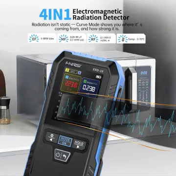 FNIRSI ERD-10 4'ü 1 Arada Elektromanyetik Radyasyon Dedektörü